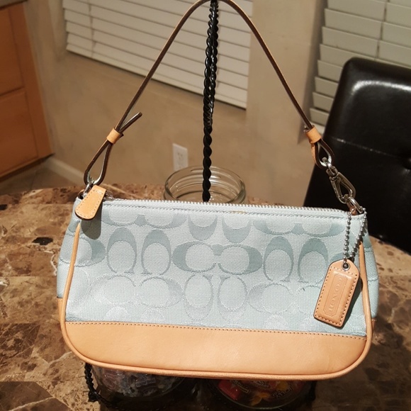 coach powder blue bag